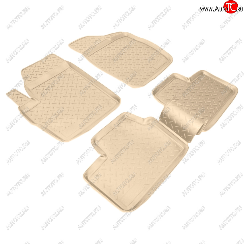 2 789 р. Коврики салона Norplast Unidec  Chery Kimo  A1 (2008-2014) хэтчбэк (Цвет: бежевый)  с доставкой в г. Майкоп