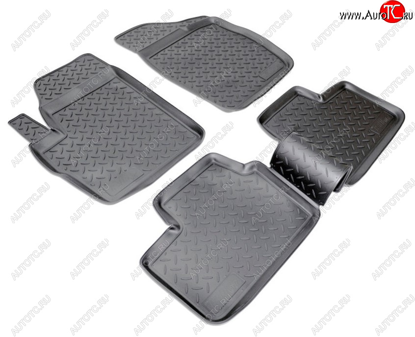 2 499 р. Комплект салонных ковриков Norplast Chery Kimo A1 хэтчбэк (2008-2014) (Цвет: черный)  с доставкой в г. Майкоп