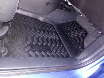 1 539 р. Коврики салона Aileron (3D с подпятником)  Chery Tiggo 2 (2017-2025)  с доставкой в г. Майкоп. Увеличить фотографию 3