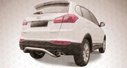 Фигурная защита заднего бампера диаметром 57 мм Slitkoff Chery Tiggo 5  (T21) (2014-2017) дорестайлинг