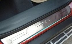 2 399 р. Внешние накладки на порожки автомобиля CT Chery Tiggo 5 (T21) рестайлинг (2017-2020)  с доставкой в г. Майкоп. Увеличить фотографию 3
