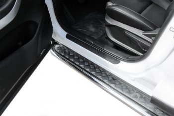 17 899 р. Защита порогов Slitkoff (Ø 57 мм, с листом)  Chery Tiggo 7 (2016-2020)  с доставкой в г. Майкоп. Увеличить фотографию 4
