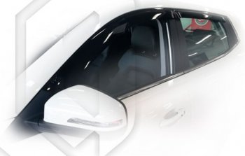 1 999 р. Дефлектора окон CA-Plastic Chery Tiggo 4 1-ый рестайлинг (2018-2023) (серия Classic полупрозрачный, Без хром молдинга)  с доставкой в г. Майкоп. Увеличить фотографию 2