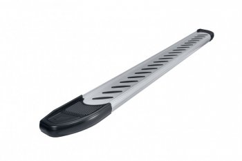 17 399 р. Пороги алюминиевые Slitkoff Chery Tiggo 4 1-ый рестайлинг (2018-2023) (Prestige Silver)  с доставкой в г. Майкоп. Увеличить фотографию 2