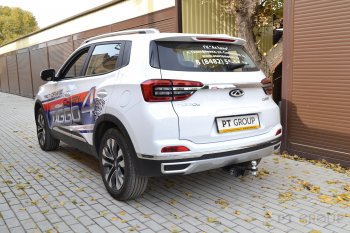 16 039 р. Фаркоп PT GROUP /съемный квадрат/ CHERY Tiggo 4 2021-/ Tiggo 4 Pro 2021-  Chery Tiggo 4 1-ый рестайлинг (2018-2023)  с доставкой в г. Майкоп. Увеличить фотографию 2