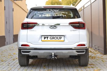 16 039 р. Фаркоп PT GROUP /съемный квадрат/ CHERY Tiggo 4 2021-/ Tiggo 4 Pro 2021-  Chery Tiggo 4 1-ый рестайлинг (2018-2023)  с доставкой в г. Майкоп. Увеличить фотографию 3