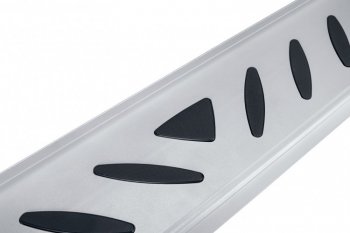 17 399 р. Пороги алюминиевые Slitkoff  Chery Tiggo 7 PRO (2019-2025) (Elite Silver)  с доставкой в г. Майкоп. Увеличить фотографию 5