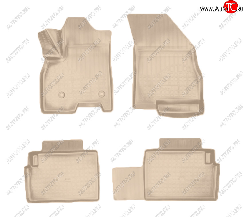 2 899 р. Коврики салона Norplast (Luxury и Elite)  Chery Tiggo 7 PRO (2019-2025) (Цвет: бежевый)  с доставкой в г. Майкоп