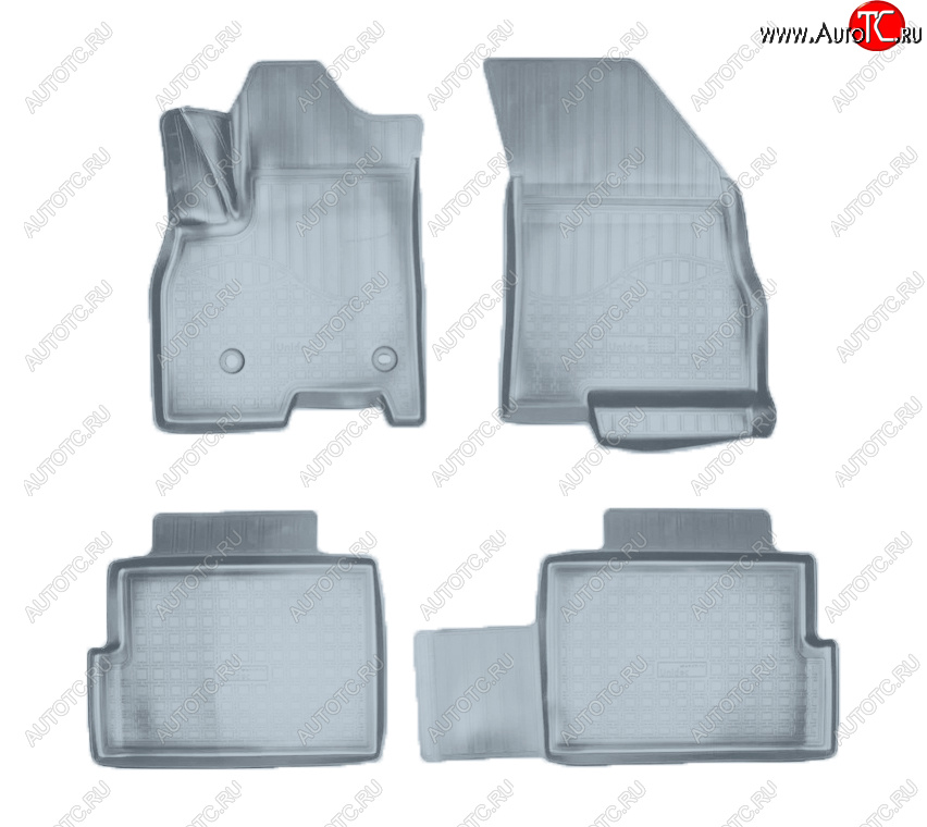 2 069 р. Коврики салона Norplast (Prestige)  Chery Tiggo 7 PRO (2019-2025) (Цвет: серый)  с доставкой в г. Майкоп