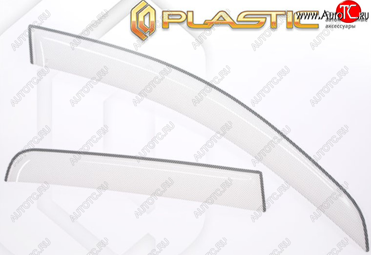 2 199 р. Дефлектора окон CA-Plastic  Chery Tiggo 8 PRO (2021-2025) (серия Шелкография белая, Без хром молдинга)  с доставкой в г. Майкоп