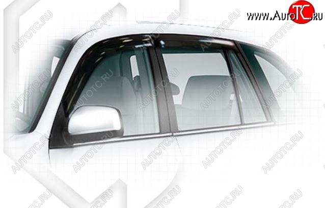 1 899 р. Дефлектора окон CA-Plastiс (рестайл)  Chery Tiggo T11 (2013-2016) рестайлинг (Classic полупрозрачный, Без хром.молдинга)  с доставкой в г. Майкоп