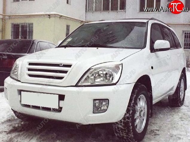 3 649 р. Решётка радиатора CT Chery Tiggo T11 дорестайлинг (2005-2013) (Неокрашенная)  с доставкой в г. Майкоп