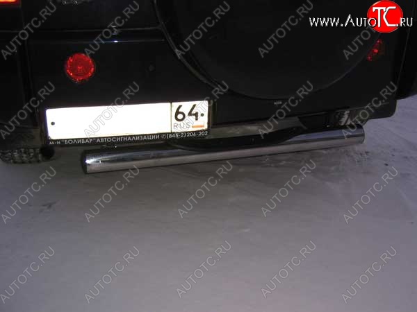 6 399 р. Защита заднего бампера d76 Slitkoff (с поступью) Chery Tiggo T11 дорестайлинг (2005-2013) (Цвет: серебристый)  с доставкой в г. Майкоп