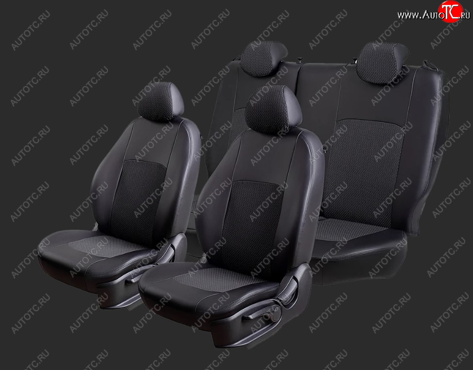 5 399 р. Чехлы для сидений Lord Autofashion Турин Ромб (экокожа/жаккард, раздельные спинка и сиденье 50/50, 2 П-образных подголовника)  Chery Tiggo T11 (2005-2013) дорестайлинг (Черный, вставка Черный Вега)  с доставкой в г. Майкоп