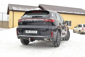 20 379 р. Фаркоп Petroil Tuning (съемный квадрат) EXEED TXL 1-ый рестайлинг (2021-2025)  с доставкой в г. Майкоп. Увеличить фотографию 5