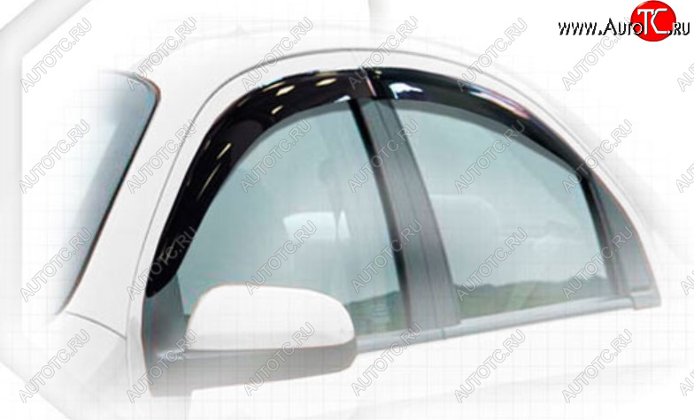 2 079 р. Дефлектора окон CA-Plastic Chevrolet Nexia седан (2020-2022) (Classic полупрозрачный, Без хром молдинга)  с доставкой в г. Майкоп