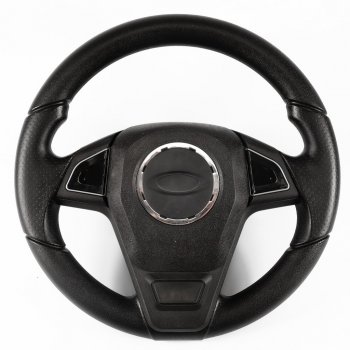 Рулевое колесо Барс-Т Премиум (Ø360 мм, под знак Lada) Chevrolet Niva  2123 (2002-2020), Лада 2110 (1995-2007), Лада 2111 (1998-2009), Лада 2112 (1999-2009), Лада 2123 (Нива Шевроле) (2002-2021), Лада Калина ( 1118,  1117,  1119,  2192,  2194) (2004-2018), Лада Калина Спорт ( 1119,  2192) (2008-2018), Лада Нива Трэвел (2021-2025), Лада Приора ( 2170,  2171,  2172,  21728) (2007-2018) (Черный)