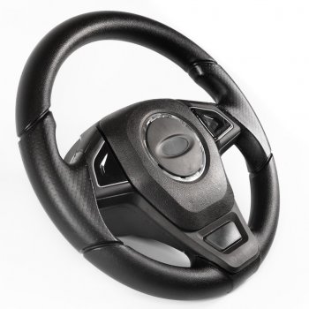2 889 р. Рулевое колесо Барс-Т Премиум (Ø360 мм, под знак Lada)  Chevrolet Niva  2123 (2002-2020), Лада 2110 (1995-2007), Лада 2111 (1998-2009), Лада 2112 (1999-2009), Лада 2123 (Нива Шевроле) (2002-2021), Лада Калина ( 1117,  1118,  1119,  2192,  2194) (2004-2018), Лада Калина Спорт ( 1119,  2192) (2008-2018), Лада Нива Трэвел (2021-2025), Лада Приора ( 2170,  2171,  2172,  21728) (2007-2018) (Черный)  с доставкой в г. Майкоп. Увеличить фотографию 2