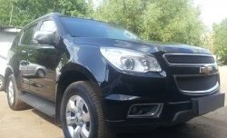 1 469 р. Нижняя сетка на бампер Russtal (черная) Chevrolet Trailblazer GM800 дорестайлинг (2012-2016)  с доставкой в г. Майкоп. Увеличить фотографию 4