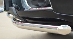23 999 р. Защита переднего бампера (2 трубыØ63 и 42 мм, нержавейка) SLITKOFF Chevrolet Trailblazer GM800 дорестайлинг (2012-2016)  с доставкой в г. Майкоп. Увеличить фотографию 3