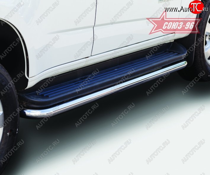 12 329 р. Защита штатных порогов Souz-96 (d60) Chevrolet Trailblazer GM800 дорестайлинг (2012-2016)  с доставкой в г. Майкоп