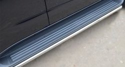 15 449 р. Защита порогов из круглой трубы диаметром 42 мм SLITKOFF Chevrolet Trailblazer GM800 дорестайлинг (2012-2016)  с доставкой в г. Майкоп. Увеличить фотографию 3