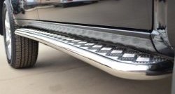 24 649 р. Широкая защита порогов SLITKOFF Chevrolet Trailblazer GM800 дорестайлинг (2012-2016)  с доставкой в г. Майкоп. Увеличить фотографию 3
