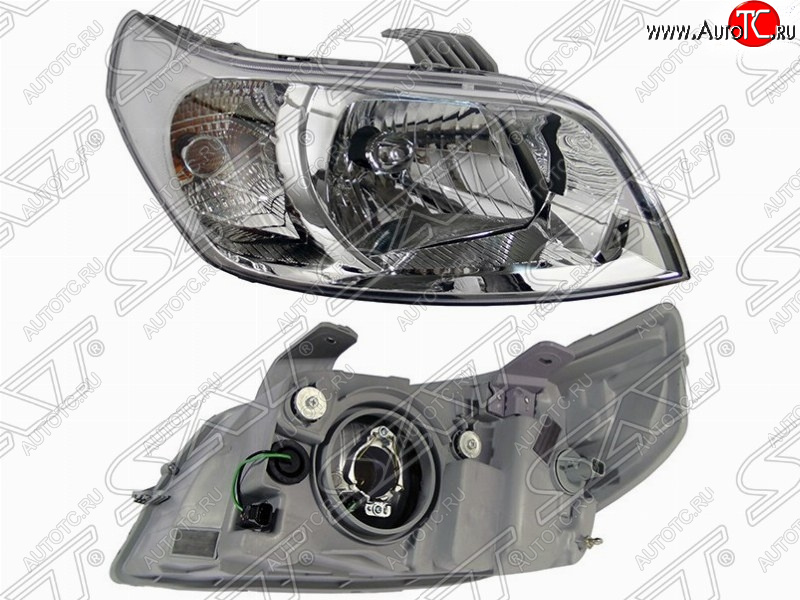 3 999 р. Правая фара передняя SAT (под корректор) Chevrolet Aveo T250 хэтчбек 5 дв рестайлинг (2006-2011)  с доставкой в г. Майкоп