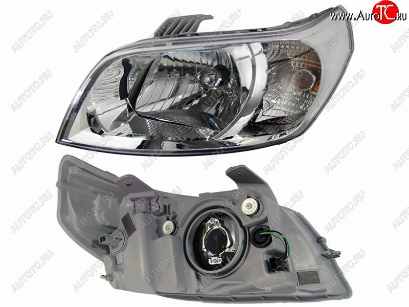 3 699 р. Левая передняя фара SAT Chevrolet Aveo T250 хэтчбек 5 дв рестайлинг (2006-2011)  с доставкой в г. Майкоп