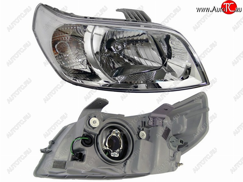3 699 р. Правая передняя фара SAT Chevrolet Aveo T250 хэтчбек 5 дв рестайлинг (2006-2011)  с доставкой в г. Майкоп