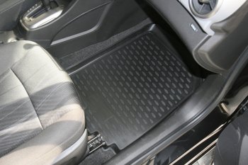 2 499 р. Коврики в салон (полиуретан) Element  Chevrolet Aveo T300 седан (2011-2015)  с доставкой в г. Майкоп. Увеличить фотографию 2