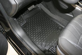 2 499 р. Коврики в салон (полиуретан) Element  Chevrolet Aveo T300 седан (2011-2015)  с доставкой в г. Майкоп. Увеличить фотографию 3