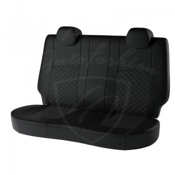 5 599 р. Чехлы для сидений Lord Autofashion Турин соты (экокожа) Chevrolet Aveo T200 седан (2003-2008) (Чёрный, вставка чёрный, соты чёрные)  с доставкой в г. Майкоп. Увеличить фотографию 2