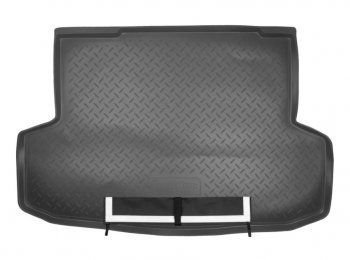 Коврик багажника Norplast Unidec Chevrolet Aveo  T250 (2006-2011), Ravon Nexia R3 (2016-2020) (Черный, с погрузочным ковриком (фартуком))