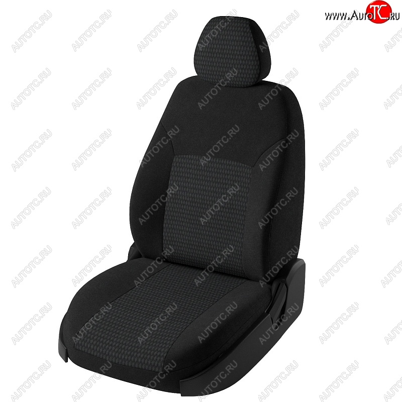 5 999 р. Чехлы для сидений Lord Autofashion Дублин (жаккард)  Chevrolet Aveo  T300 (2011-2015) седан, хэтчбек (Черный, вставка Сеул серый)  с доставкой в г. Майкоп