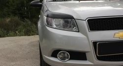 1 239 р. Реснички на фары RA Chevrolet Aveo T200 хэтчбек 5 дв (2002-2008) (Неокрашенные)  с доставкой в г. Майкоп. Увеличить фотографию 2