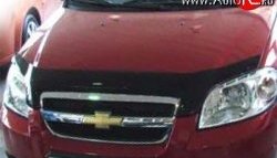 Дефлектор капота NovLine Chevrolet Aveo T250 седан рестайлинг (2006-2011)