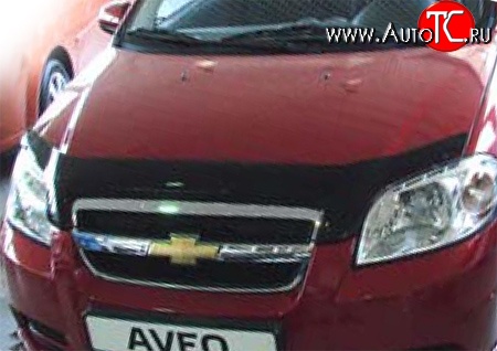 2 699 р. Дефлектор капота NovLine Chevrolet Aveo T250 седан рестайлинг (2006-2011)  с доставкой в г. Майкоп