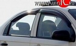 Комплект дефлекторов окон (ветровиков) 4 шт. Novline Chevrolet Aveo T200 седан (2003-2008)