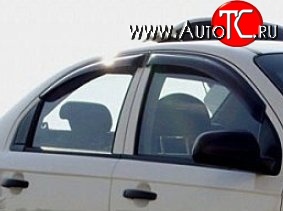 2 699 р. Комплект дефлекторов окон (ветровиков) 4 шт. Novline Chevrolet Aveo T200 седан (2003-2008)  с доставкой в г. Майкоп