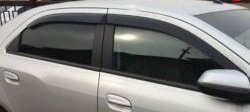 Комплект дефлекторов окон (ветровиков) 4 шт. (рестайлинг) Russtal Chevrolet Aveo T200 седан (2003-2008)