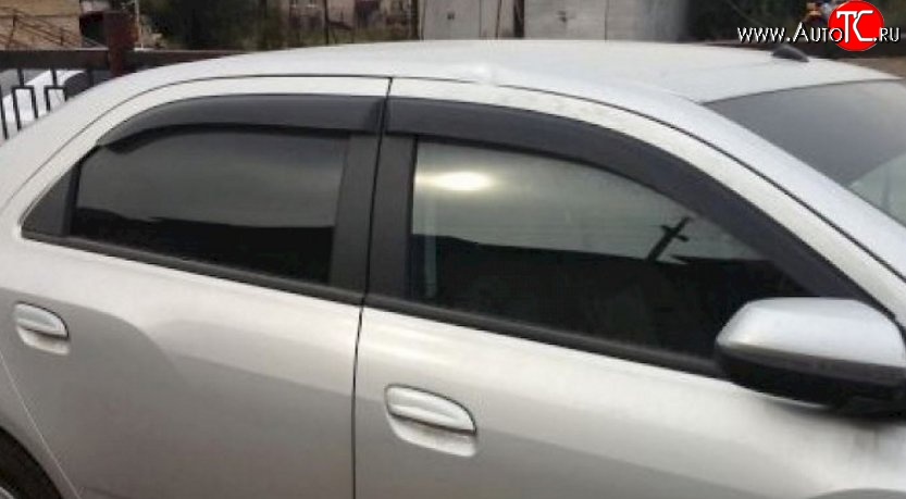 999 р. Комплект дефлекторов окон (ветровиков) 4 шт. (рестайлинг) Russtal Chevrolet Aveo T200 седан (2003-2008)  с доставкой в г. Майкоп