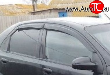 999 р. Комплект дефлекторов окон (ветровиков) 4 шт. Russtal Chevrolet Aveo T200 седан (2003-2008)  с доставкой в г. Майкоп