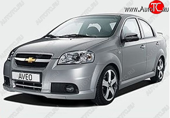 5 099 р. Пороги накладки CT v2 Chevrolet Aveo T250 седан рестайлинг (2006-2011) (Неокрашенные)  с доставкой в г. Майкоп
