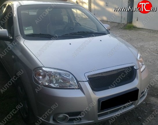 3 299 р. Решётка радиатора CT Chevrolet Aveo T250 седан рестайлинг (2006-2011) (Неокрашенная)  с доставкой в г. Майкоп