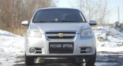 1 099 р. Защитная сетка решетки переднего бампера RA Chevrolet Aveo T250 седан рестайлинг (2006-2011)  с доставкой в г. Майкоп. Увеличить фотографию 3