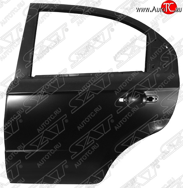 5 999 р. Левая задняя дверь SAT Chevrolet Aveo T250 седан рестайлинг (2006-2011) (Неокрашенная)  с доставкой в г. Майкоп