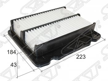 Фильтр воздушный двигателя SAT (223*184*43) Chevrolet Aveo  T250 (2006-2011), Chevrolet Kalos (2002-2008), Ravon Nexia R3 (2016-2020)