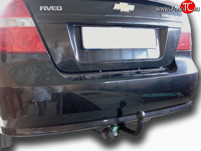 9 749 р. Фаркоп Leader Chevrolet Aveo T250 седан рестайлинг (2006-2011) (Без электропакета и розетки)  с доставкой в г. Майкоп