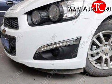 10 999 р. Дневные ходовые огни СТ Chevrolet Aveo T300 седан (2011-2015)  с доставкой в г. Майкоп